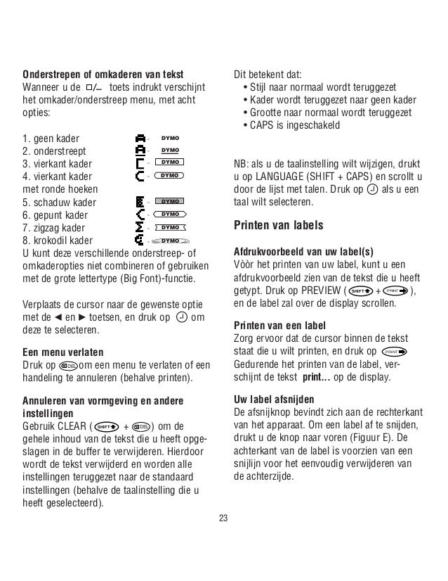 Dymo letratagxrinstructionmanual119746