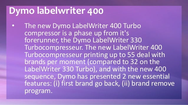 dymo labelwriter 400 program