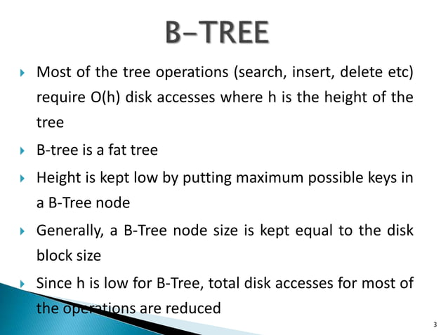 Dynamic Multi Level Indexing Using B Trees And B Trees Dynamic Multi Level Indexing Using B Trees And B Trees