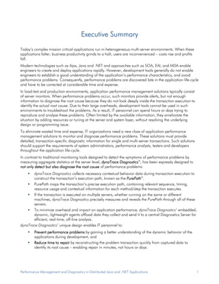 Dyna Trace Whitepaper Performance