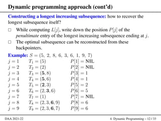 Comprehensive Introduction to Dynamic Programming in Algorithm Design | PDF