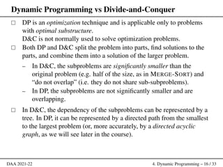 Comprehensive Introduction to Dynamic Programming in Algorithm Design | PDF