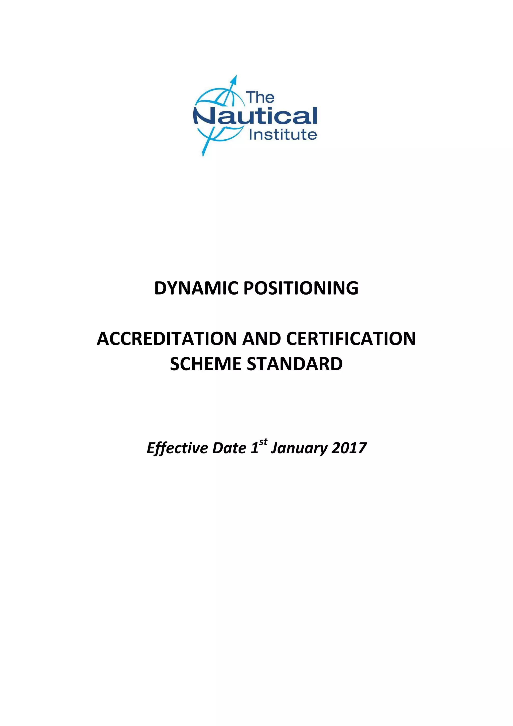 Dynamic positioning-accreditation-and-certification-scheme-standard ...