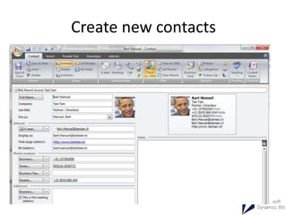 Create new contacts
 
