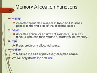 Dynamic allocation | PPT | Programming Languages | Computing
