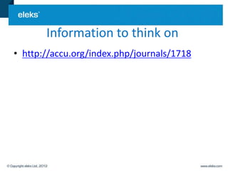 Information to think on
• http://accu.org/index.php/journals/1718
 