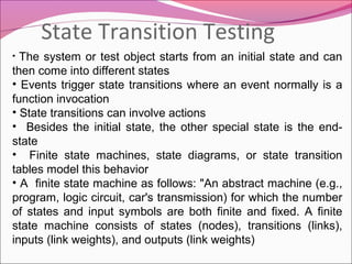 Dynamic analysis in Software Testing | PPT
