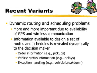 Supply chain logistics : vehicle routing and scheduling | PDF