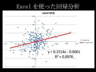 Excel を使った回帰分析 