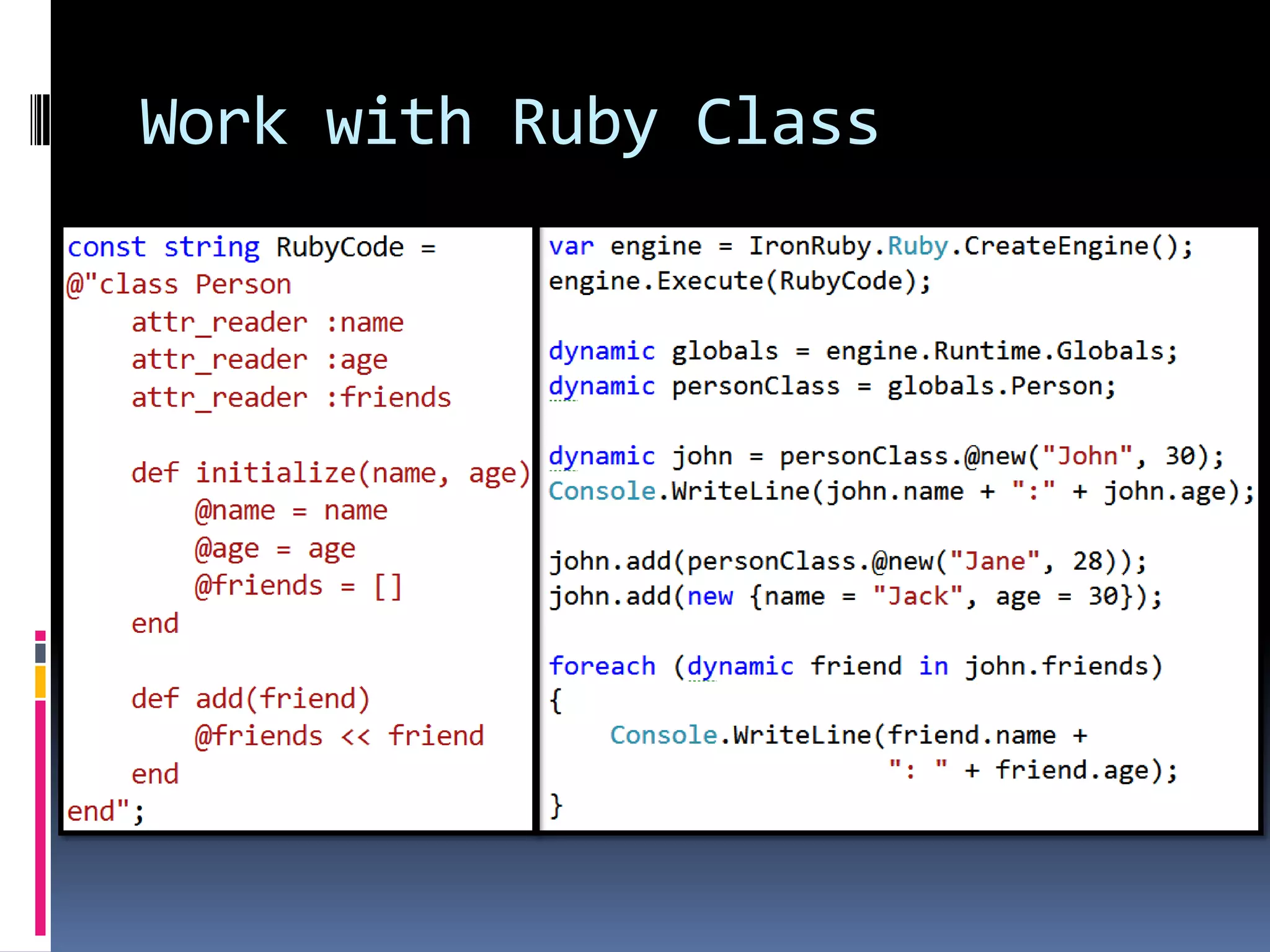 Work with Ruby Class 