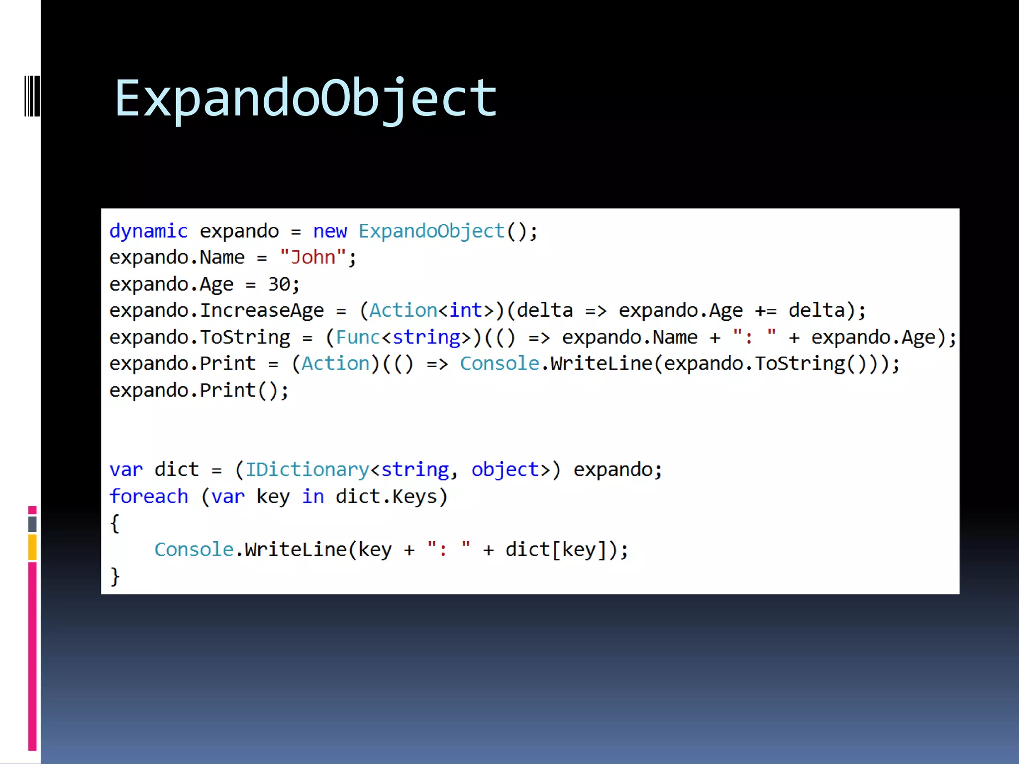 ExpandoObject 