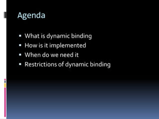 Dynamic Binding in C# 4.0 | PDF