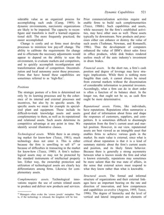 Dynamic capabilities and strategic management | PDF