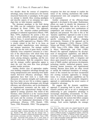 Dynamic capabilities and strategic management | PDF