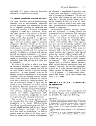 Dynamic capabilities and strategic management | PDF