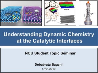 Understanding Dynamic Chemistry
at the Catalytic Interfaces
Debabrata Bagchi
17/01/2019
NCU Student Topic Seminar
 