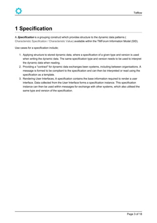 Dynamic Data Specification | PDF