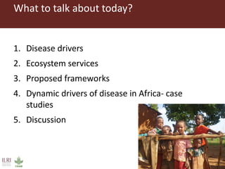 Dynamic drivers of disease emergence in Africa: From hypothetical frameworks to the field 