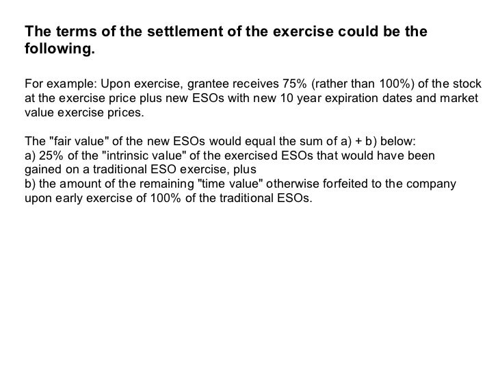 Employee stock options sars