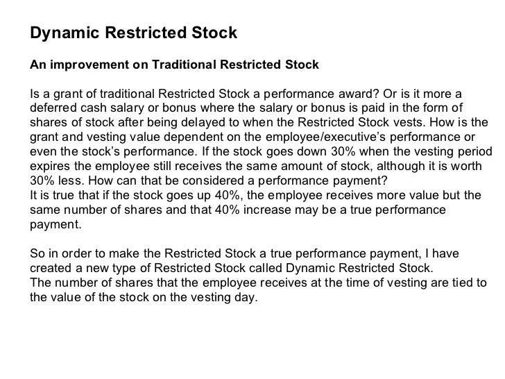 Employee stock options sars