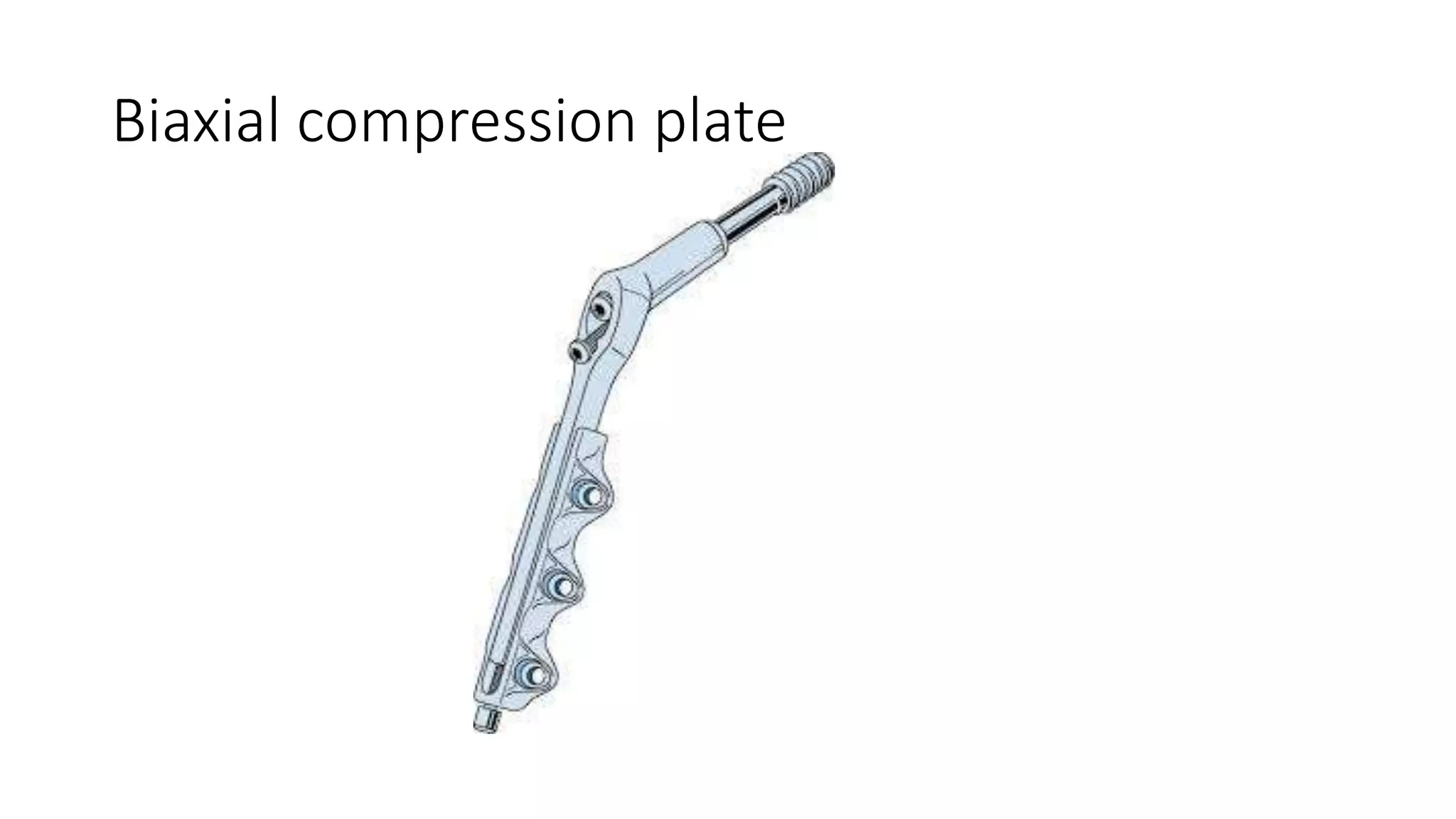 Biaxial compression plate
 