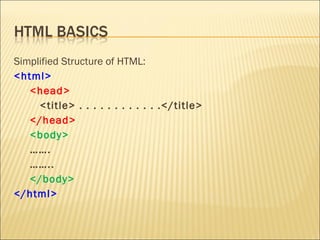 Dynamic html (#1) | PPT | Web Design and HTML | Internet