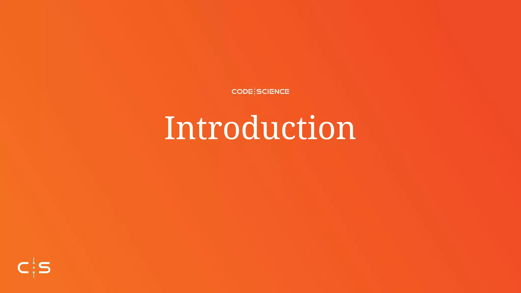 Introduction
 