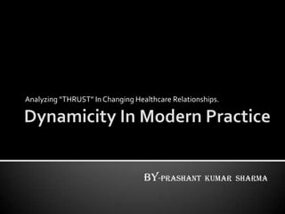 Dynamicity in modern practice