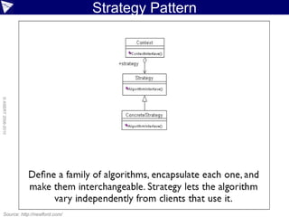 Strategy Pattern
© ASERT 2006-2010




   Source: http://nealford.com/
 