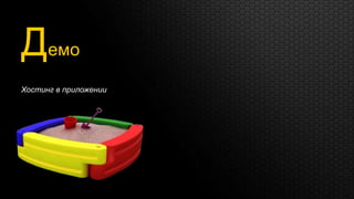 Демо
Хостинг в приложении
 