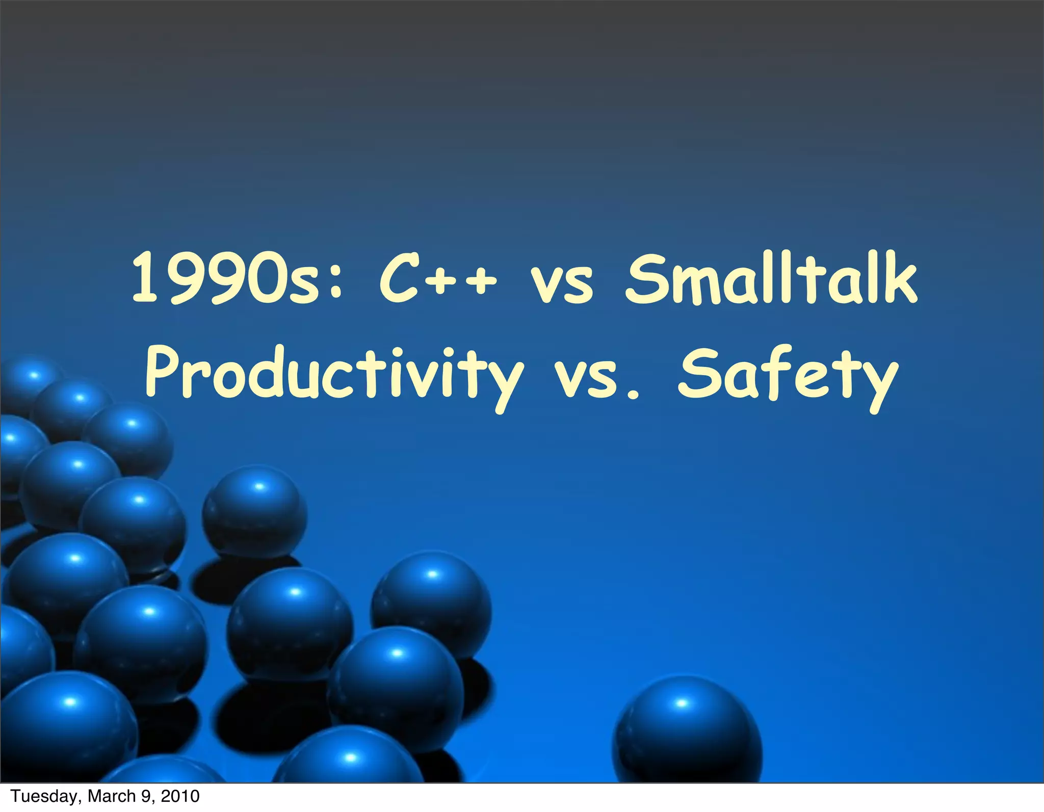 Dynamic Languages Are The Future | PPT