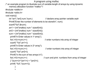 Dynamic memory allocation | PPT