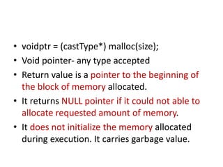 Dynamic memory allocation | PPTX | Operating Systems | Computer ...