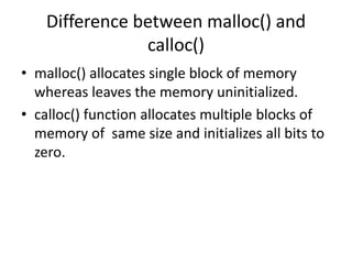 Dynamic memory allocation | PPTX | Operating Systems | Computer ...