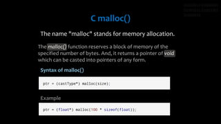 Dynamic memory allocation | PPT