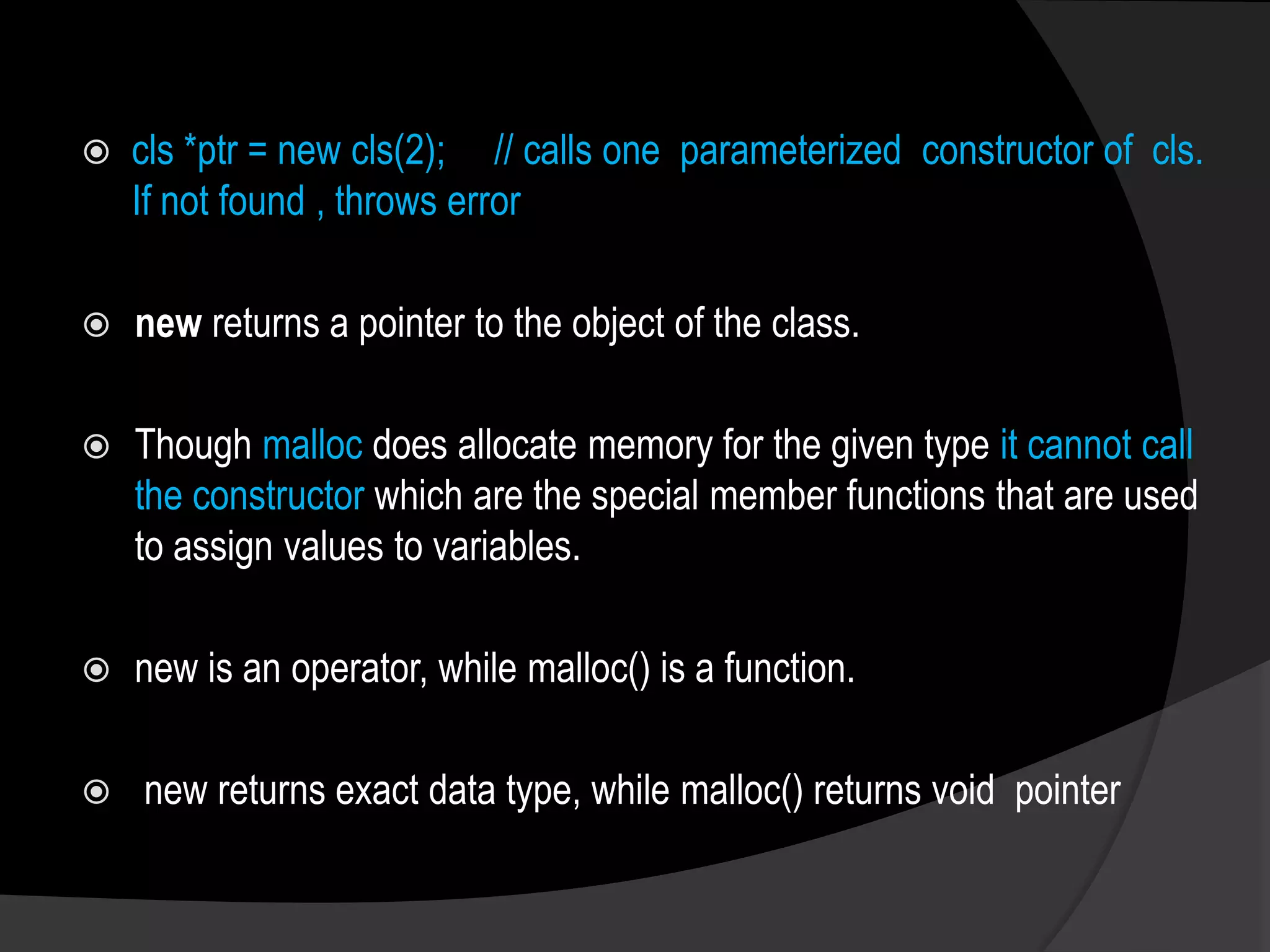 Dynamic memory allocation in c++ | PPTX