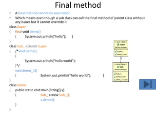 Dynamic method dispatch | PPT