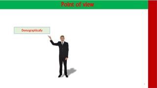 Point of view
Demographically
5
 