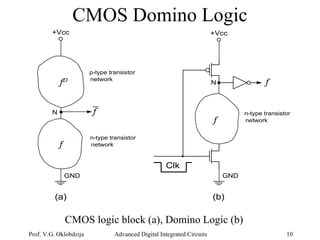 Advanced Techniques in Dynamic and Pass-Transistor CMOS Logic Design | PPT