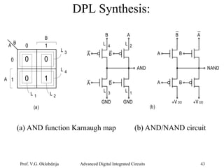 Advanced Techniques in Dynamic and Pass-Transistor CMOS Logic Design | PPT