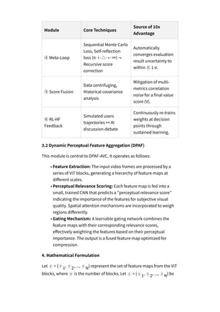 Dynamic Perceptual Feature Aggregation for Real-Time Adaptive Video ...