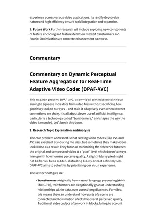 Dynamic Perceptual Feature Aggregation for Real-Time Adaptive Video ...