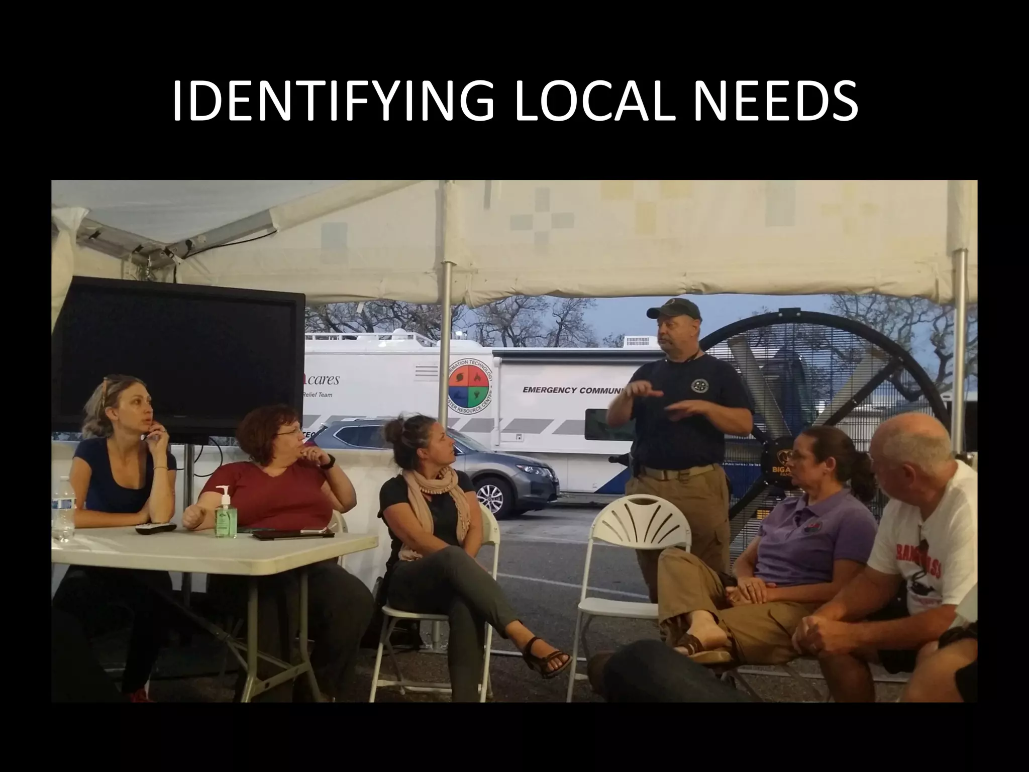 IDENTIFYING	LOCAL	NEEDS	
 