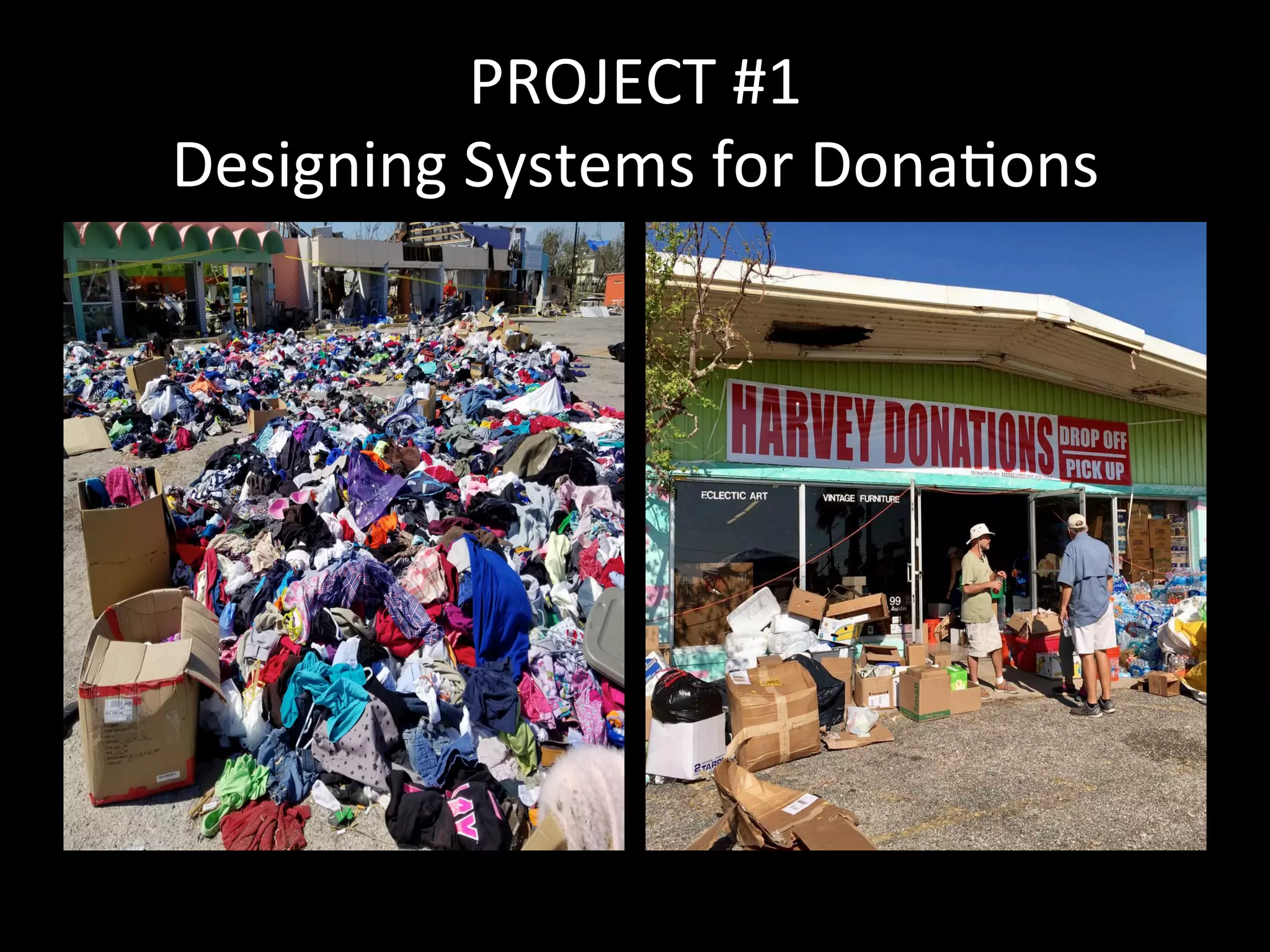 PROJECT	#1	
Designing	Systems	for	Dona>ons	
 