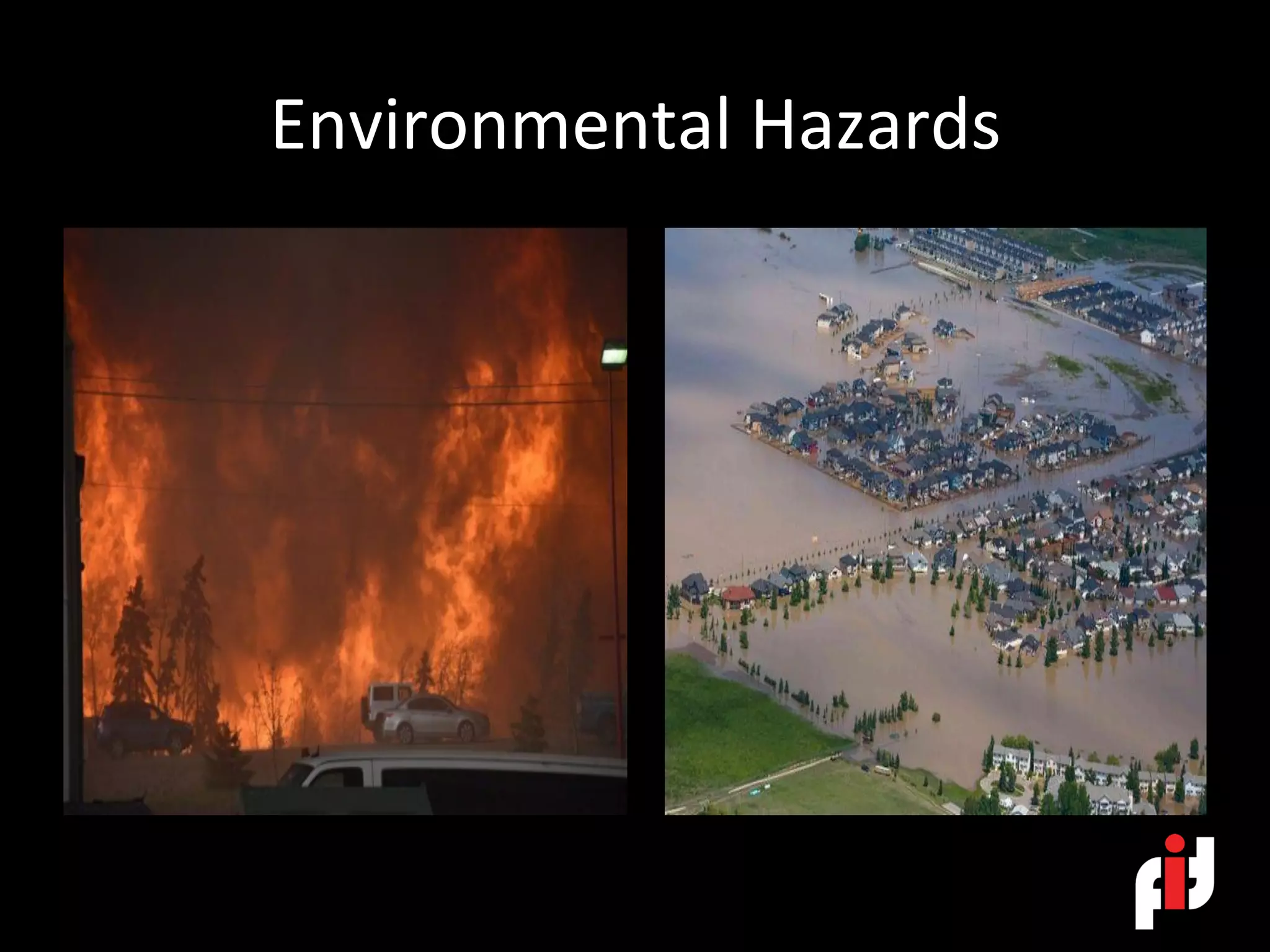 Environmental	Hazards		
 