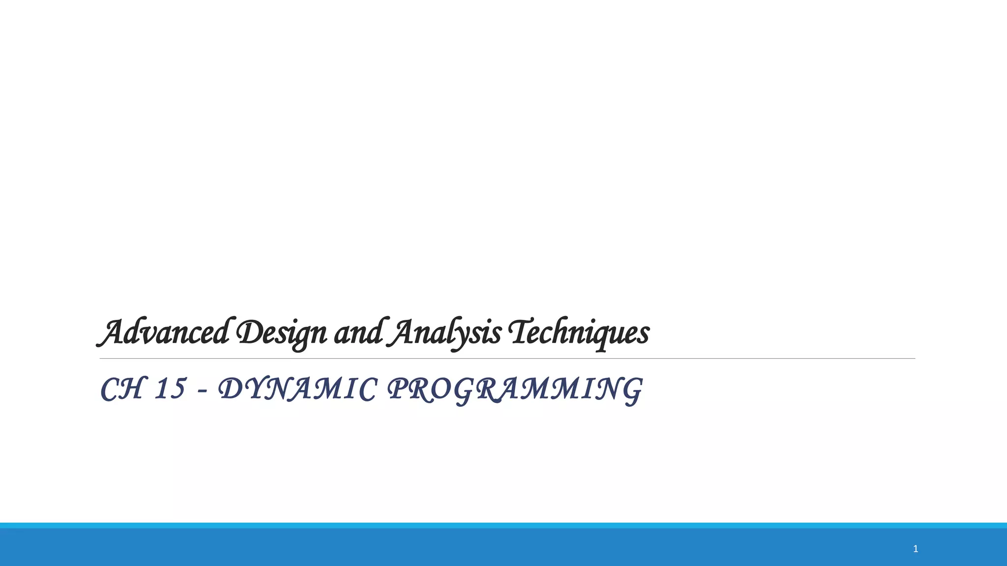 Dynamic programing 2 | PPT | Free Download