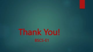 Thank You!
BSCS-E1
 