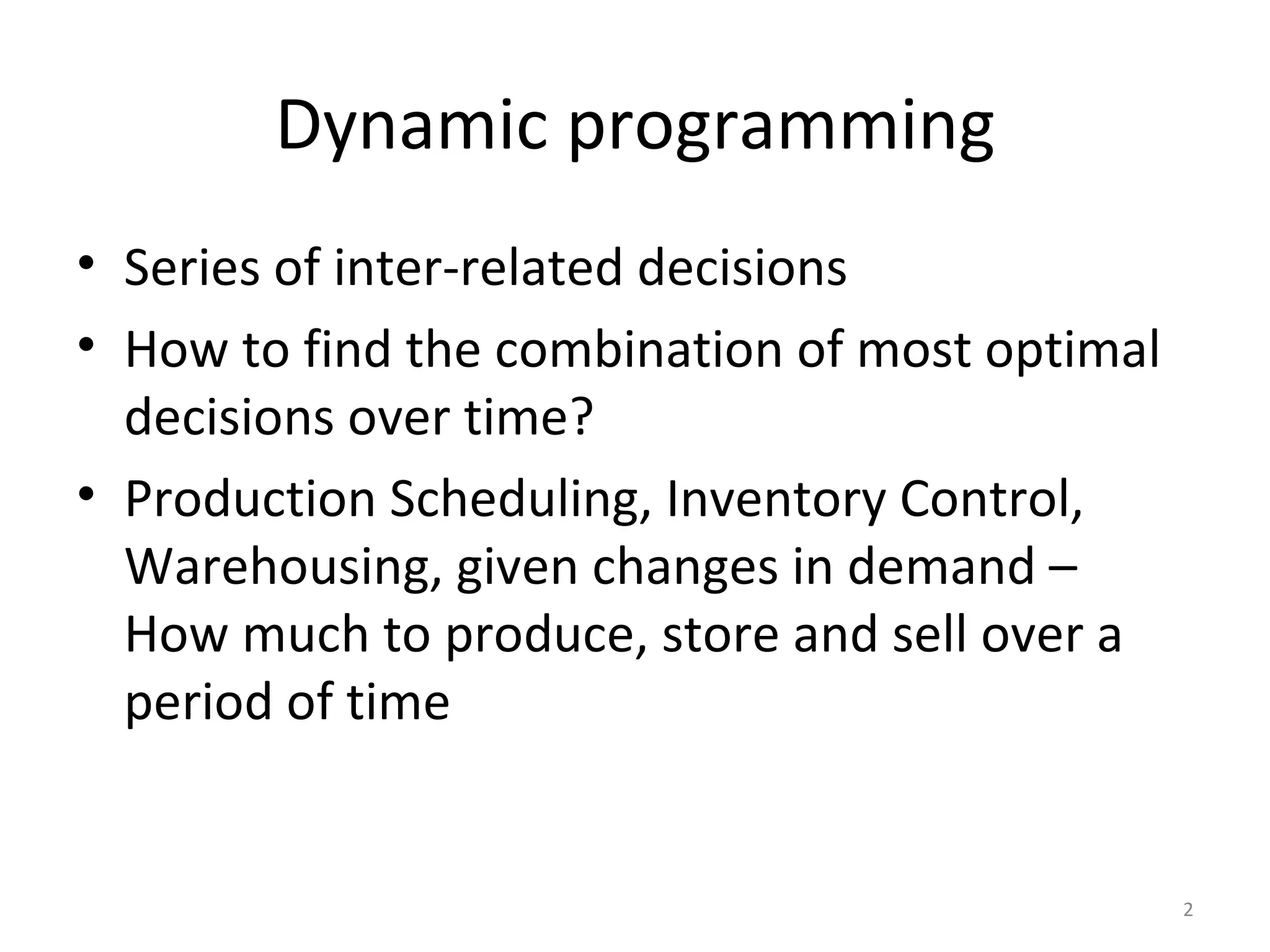 Dynamic Programming | PPT