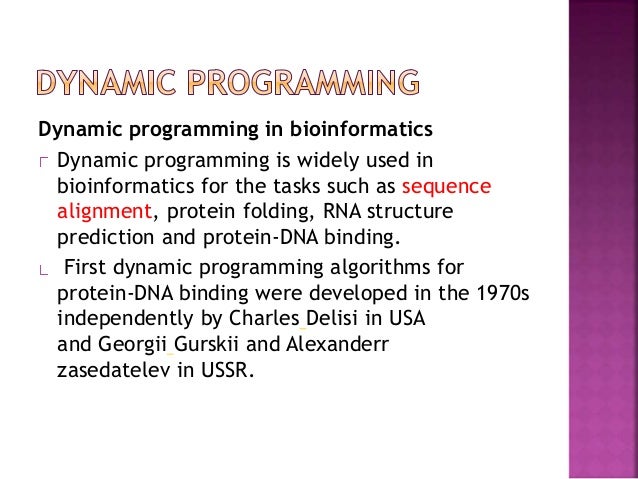 Dynamic programming
