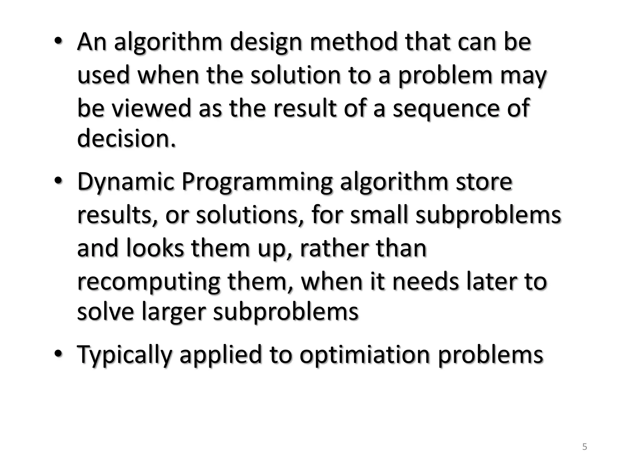 Dynamic programming | PPTX